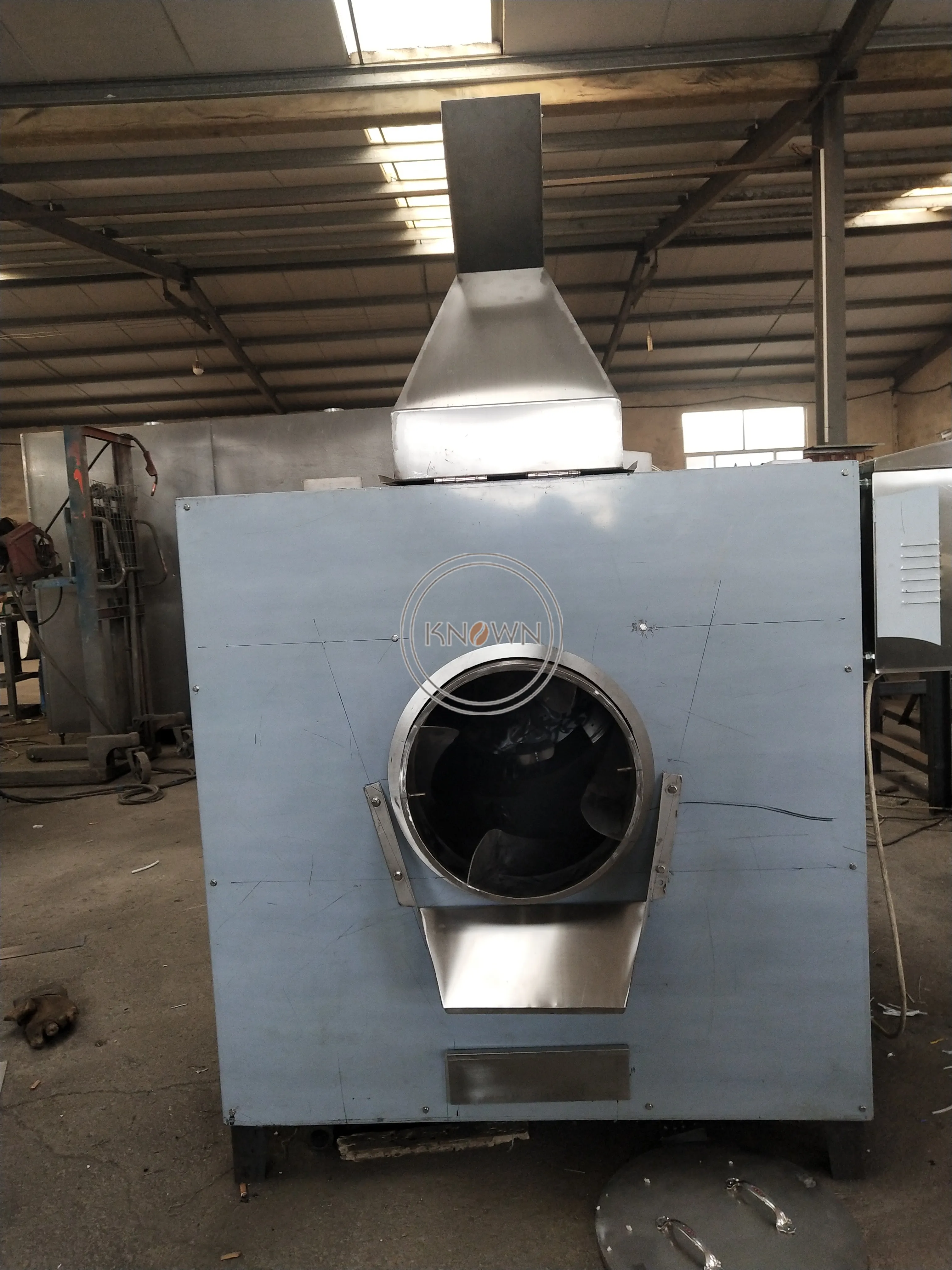 Tostador de nueces eléctrico de fábrica, máquina para asar castañas, tambor comercial, máquina rotativa para asar cacahuetes