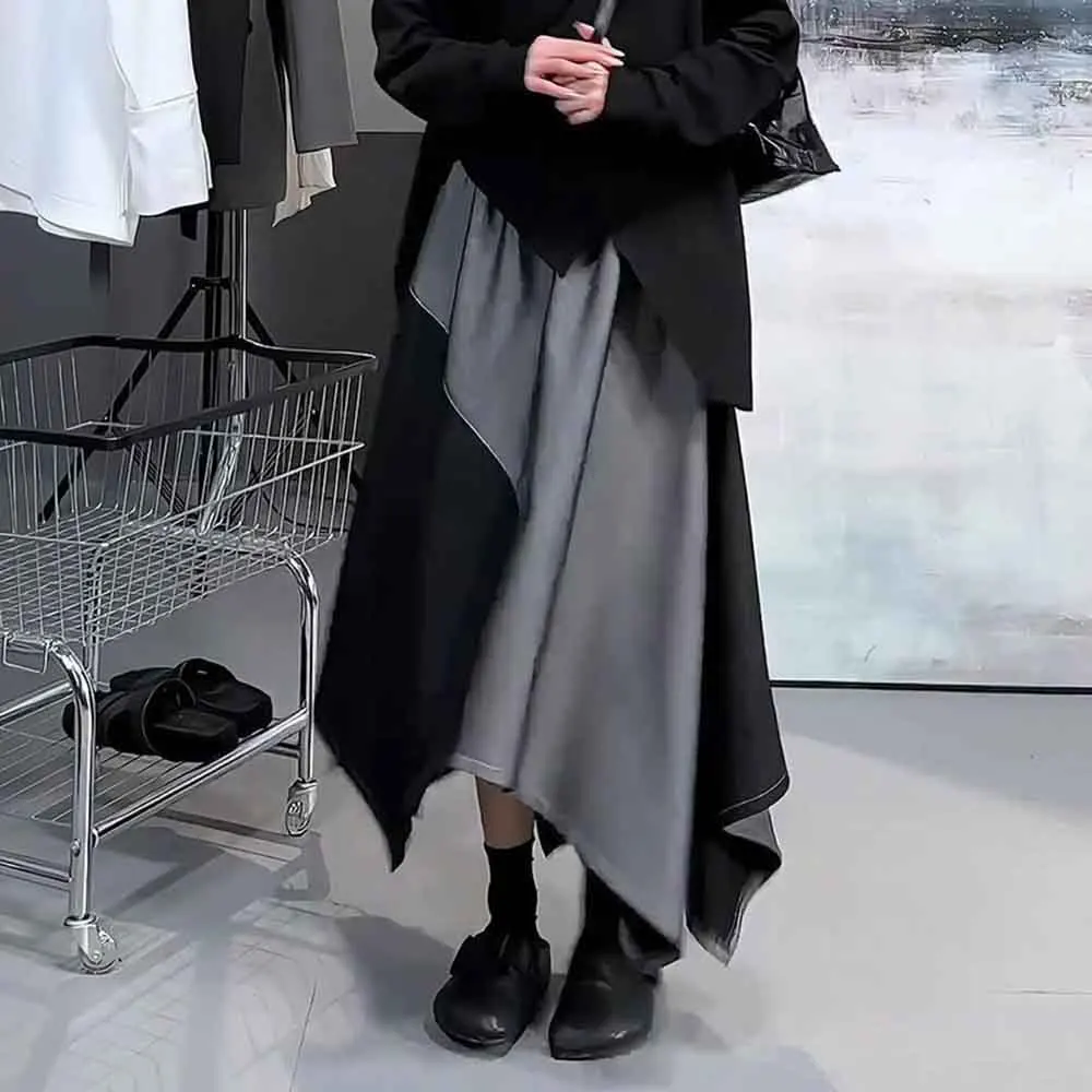 

2025 Winter Men's Irregular Skirt Pants Unisex American Retro Fashion Trendy Street Casual Loose Niche Breathable Men's Bottoms