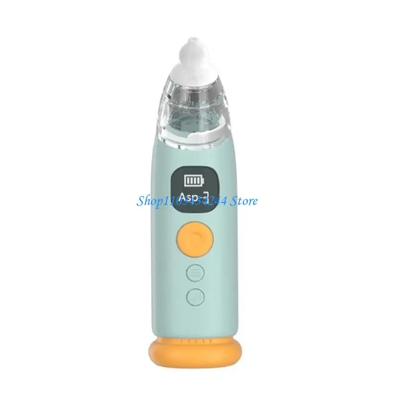 Automatic Nose Cleaner Nasal Aspirator with Light and Nursery Soothing Function 3 Suction Levels Baby Nasal Sucker