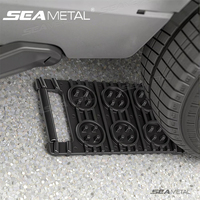 SEAMETAL Car Tire Escape Board Emergency Anti-skid Chains Traction Mat Board Recovery Tracks Snow Chain Shovel Ramps Wheels Pad