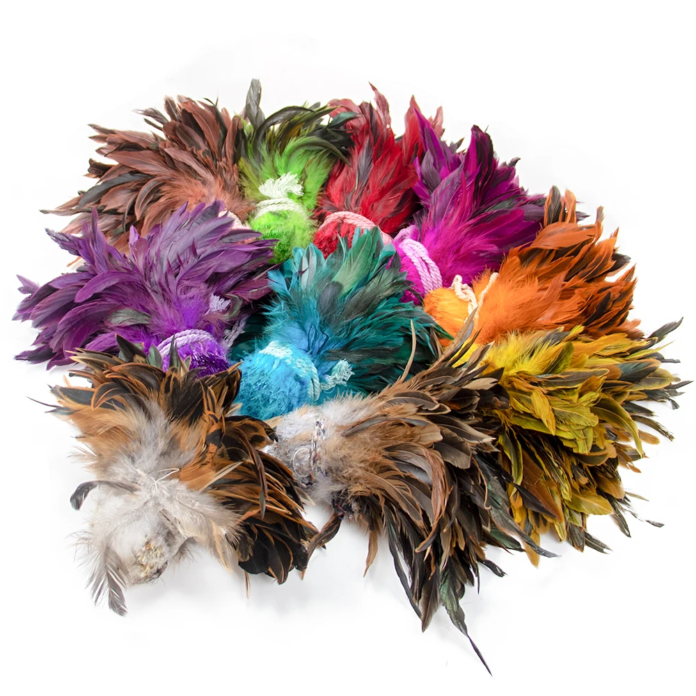 Multicolors Natural Pheasant Feathers 100pcs Chicken Rooster cock tail feathers Decoration plumas Costume Jewelry Making 6-8inch