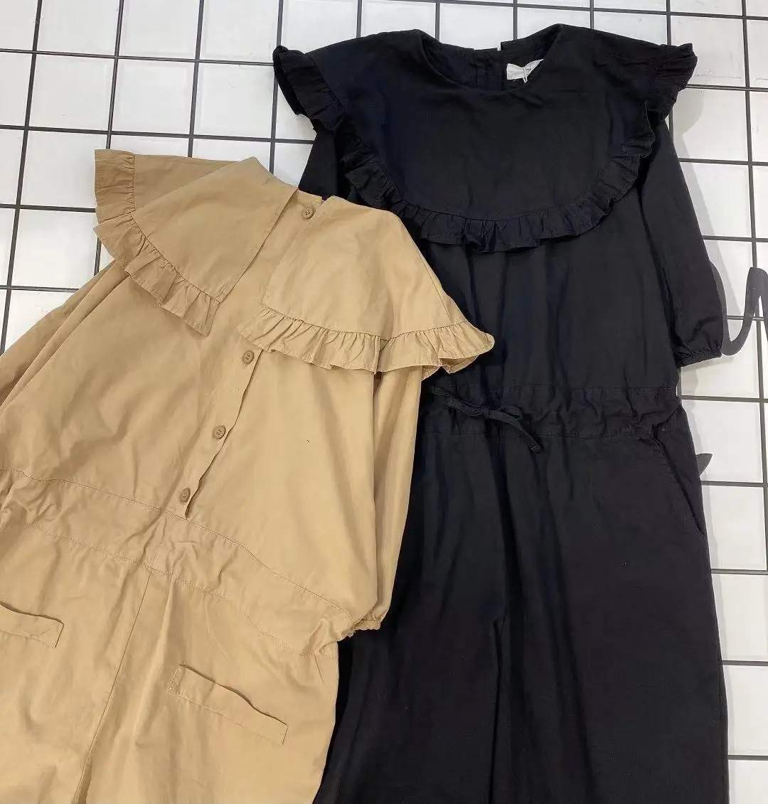 2024年夏 ファッション ワイドレッグパンツ カジュアル 多用途 ルーズ 通勤 ワークウェア トラウザーズ オリジナル シンプルデザイン レディースジャンプスーツ