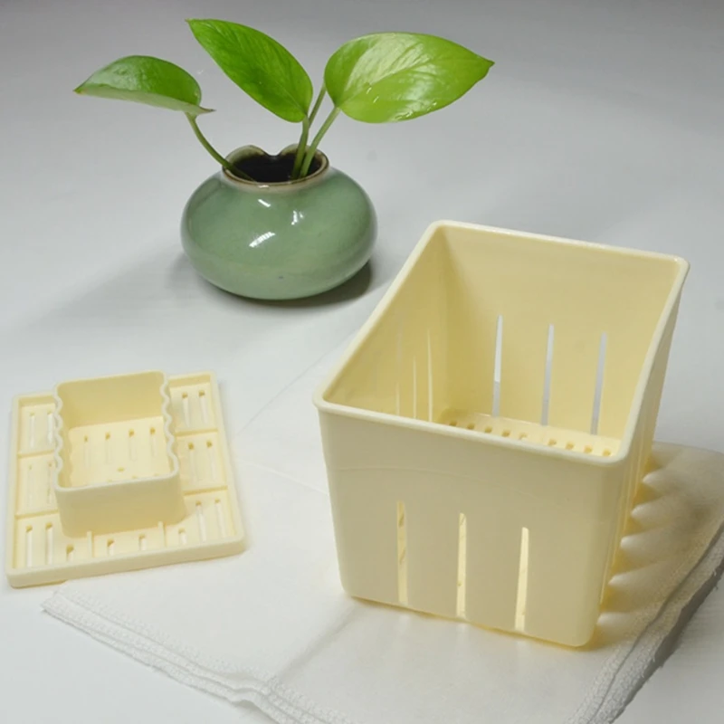 2PCS Tofu-Press Mould Food Grade PP DIY Homemade Tofu-Maker Pressing Mold Kit Kitchen Tool Tofu-Box Tofu-Press Mold Kit Durable