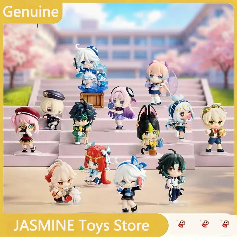 POP MART Genshin Impact, Serie de Poesía de Luz y Sombra de la Academia, Figura Coleccionable en Caja Ciega, Furina, Regalo para Fanáticos del Anime