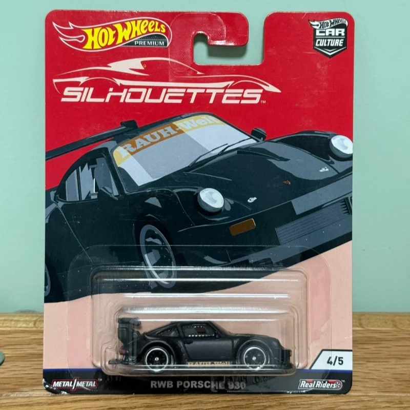 

Original Hot Wheels Car Culture Silhouettes Series Car Model Premium 1/64 Rwb Porshe 935 Collectible Vehicle Boys Present