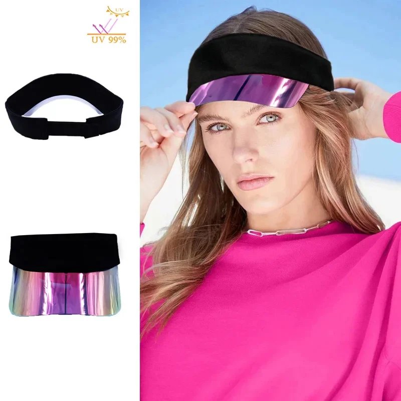 Outdoor Sport Yoga Pink Barbie Visors Sun Hat Summer Ladies Empty Top UV Protection Hard Top Sunlight Block Casual Baseball Caps