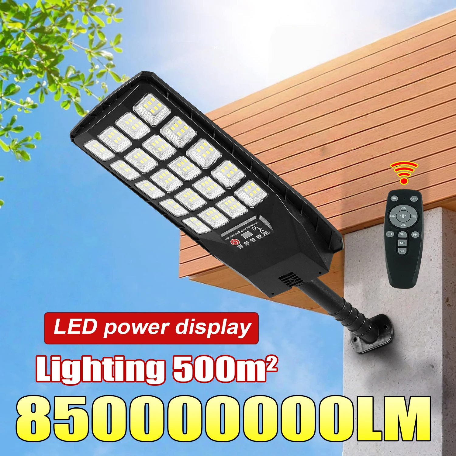 850000000LM Powerful LED Solar Lights Outdoor Ultra Bright Motion Sensor Solar Wall Lamp IPX67 External Garden Yard Lantern