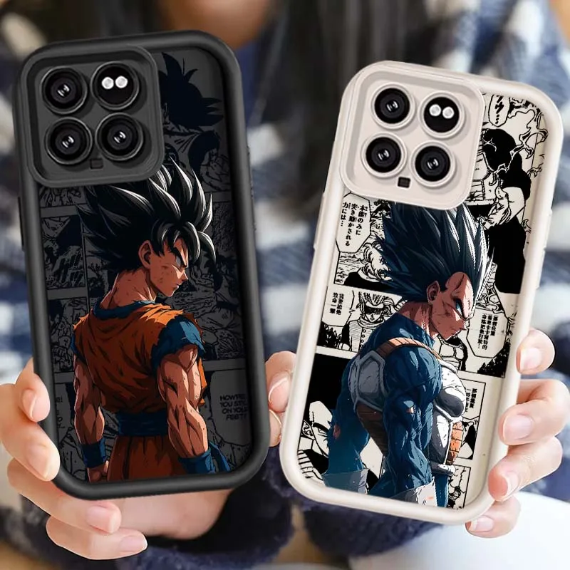 

D-Dragon Ball Vegeta Goku Anime For Xiaomi Mi 17 15 14 13 12 14T 13T Pro Max Lite Eye Ladder Phone Case Cover