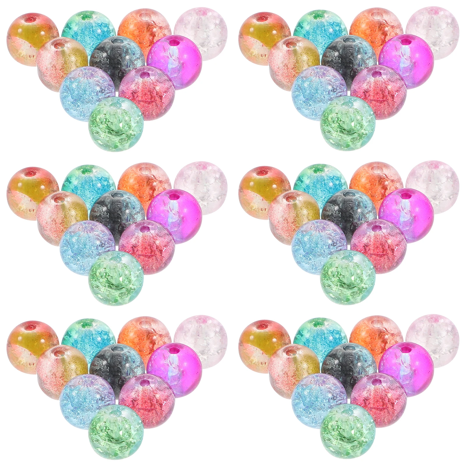 

150pcs Glass Bead String Crystal Round Spacer Small Loose Beads Bracelet Making DIY Jewelry Kits Smooth Shiny Safe Durable Skin