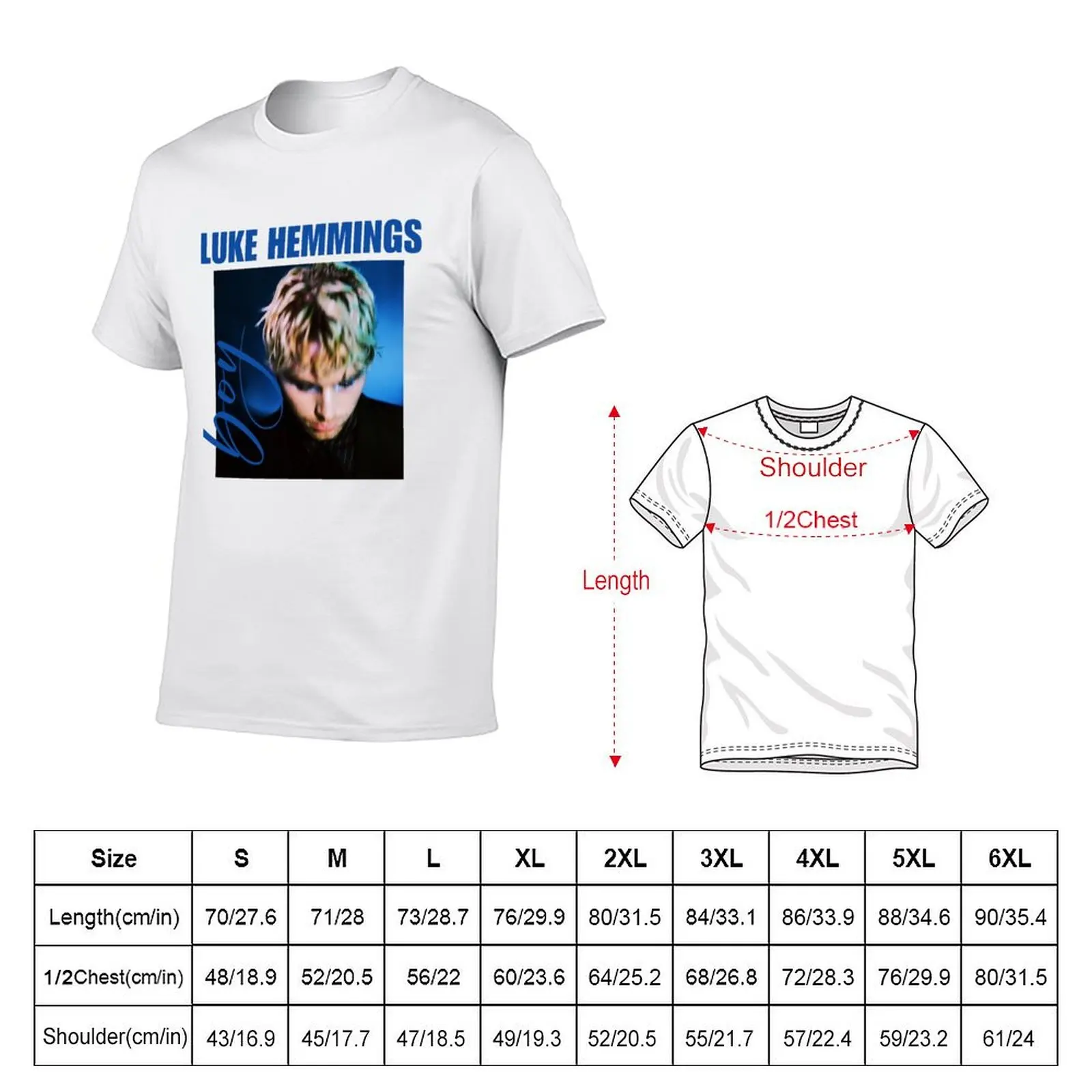 Luke Hemmings Merch Luke Hemmings Boy T-Shirt topping anime shirt mens clothes