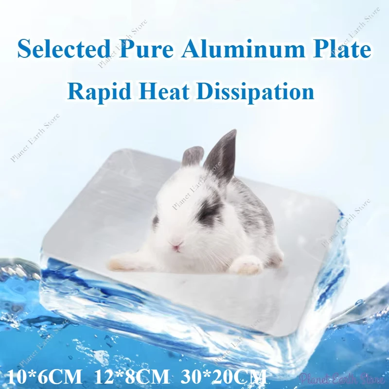 Kleine Haustier Sommer Kreative Kühlung Aluminium Platte Matte Kaninchen Kühlplatte Hamster Totoro Kaninchen Eis Pads Sommer Kühlung Liefert
