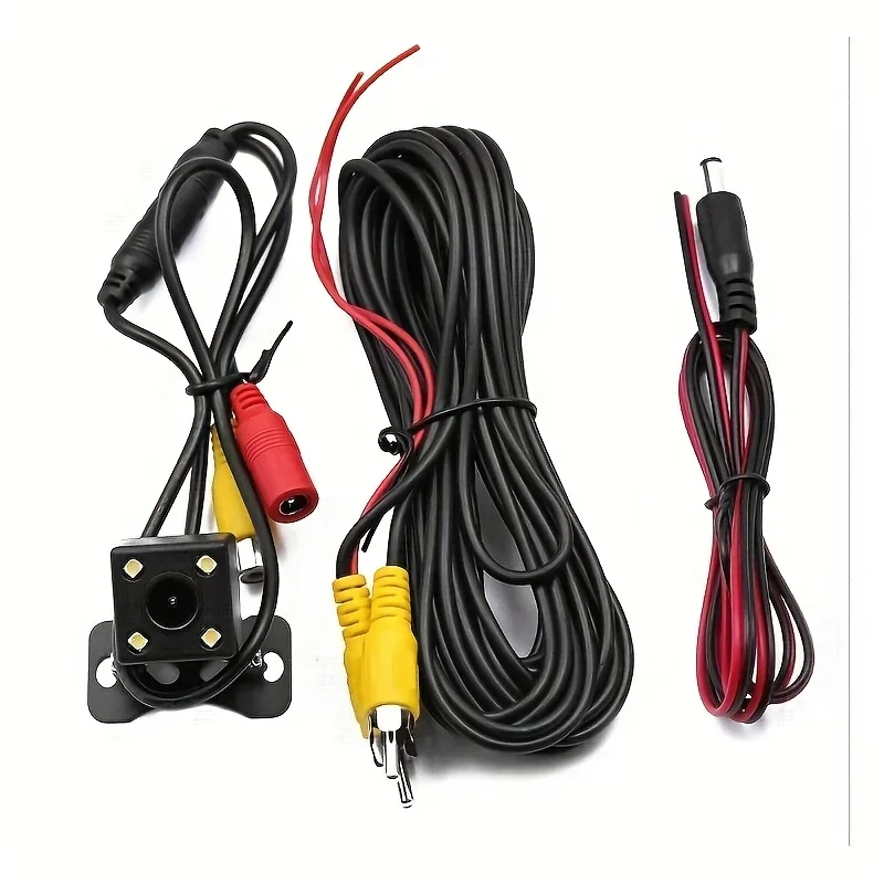 480P HD Rear View Backup Camera with 4LED CMOS Night Vision, Easy Install Surface Mount, Wide Angle, Full Color Reverse Assist