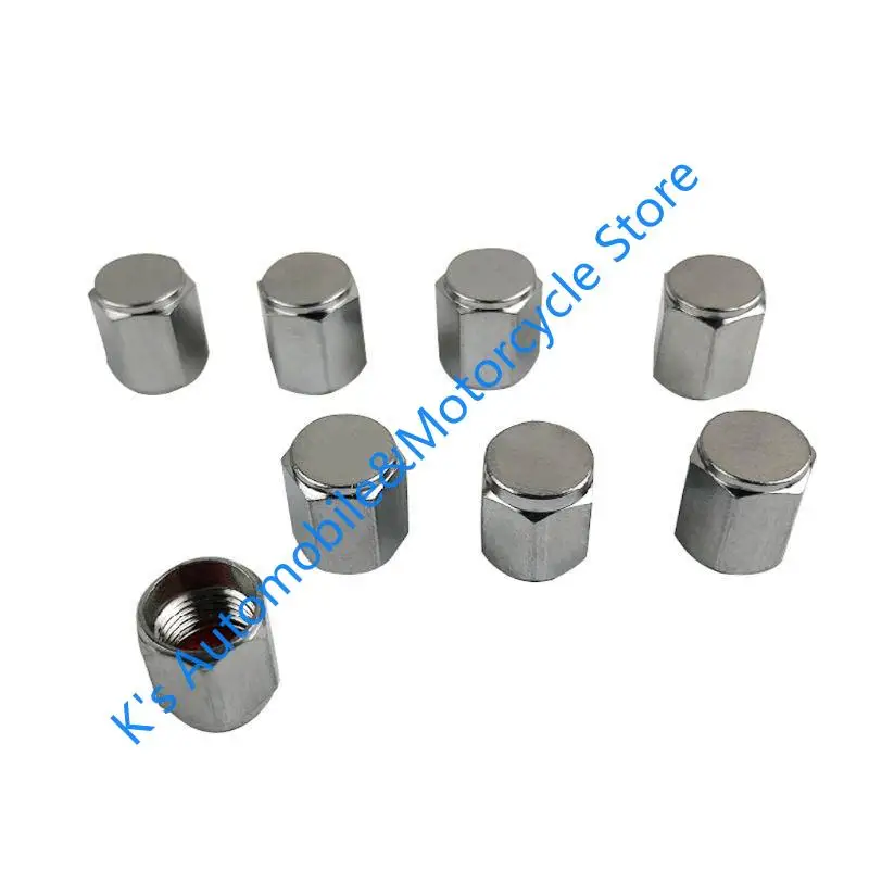 Q39F 8x Metal Car Bike Bike Tire Wheel para tampas válvula Tampa pó Capa caule