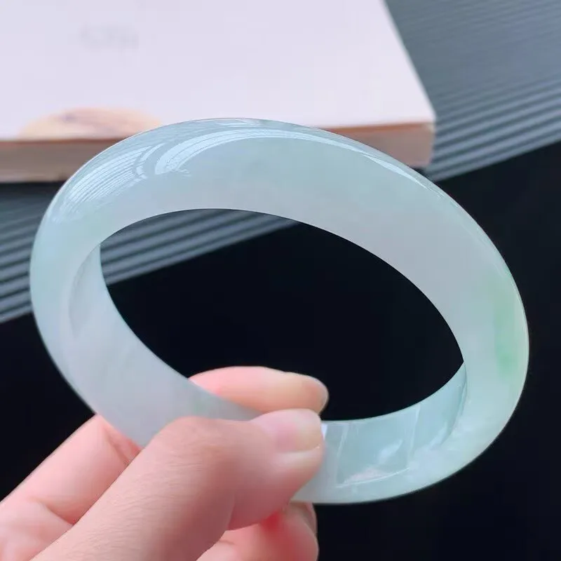 -waxy single-color   jewelry ice- bracelet  jadeite bangle