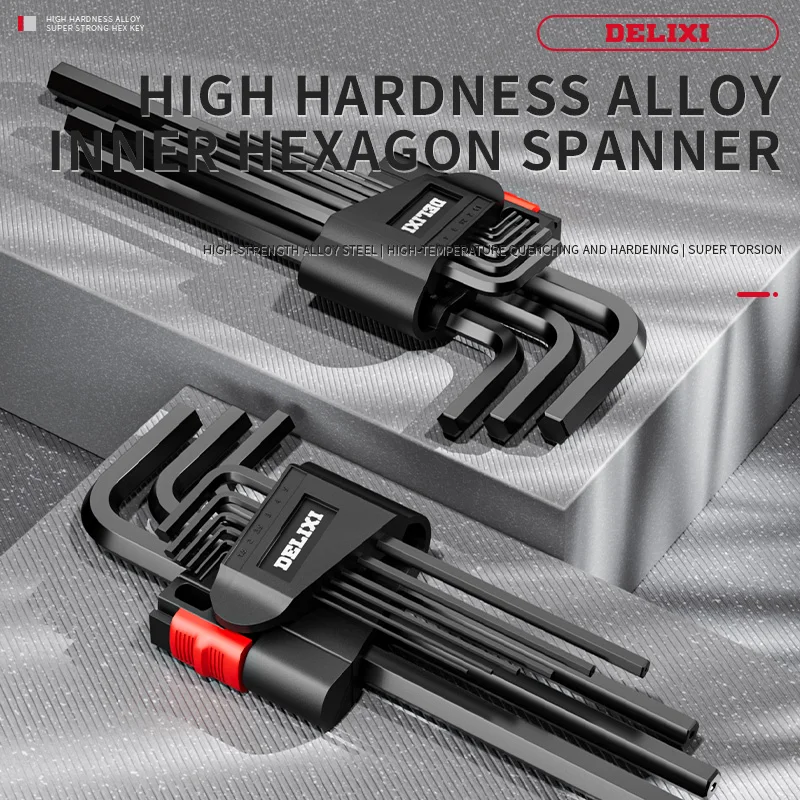 Allen wrench set inside hexagonal 6-sided hexagonal screwdriver, universal tool wrench, hexagon