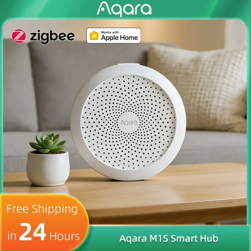

Aqara Smart Hub M1S Gateway Wireless Zigbee 3.0 Wifi RGB LED Night Light Remote Control with Matter for Mijia Homekit APP