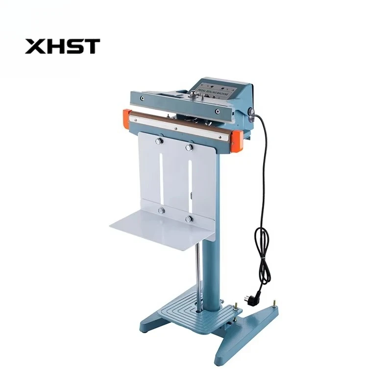 Manufacturer Continuous Heat Band Seal Manual Bag Grain Coffee Pouch Portable Vertical Single Side Foot Pedal Sealing Machine