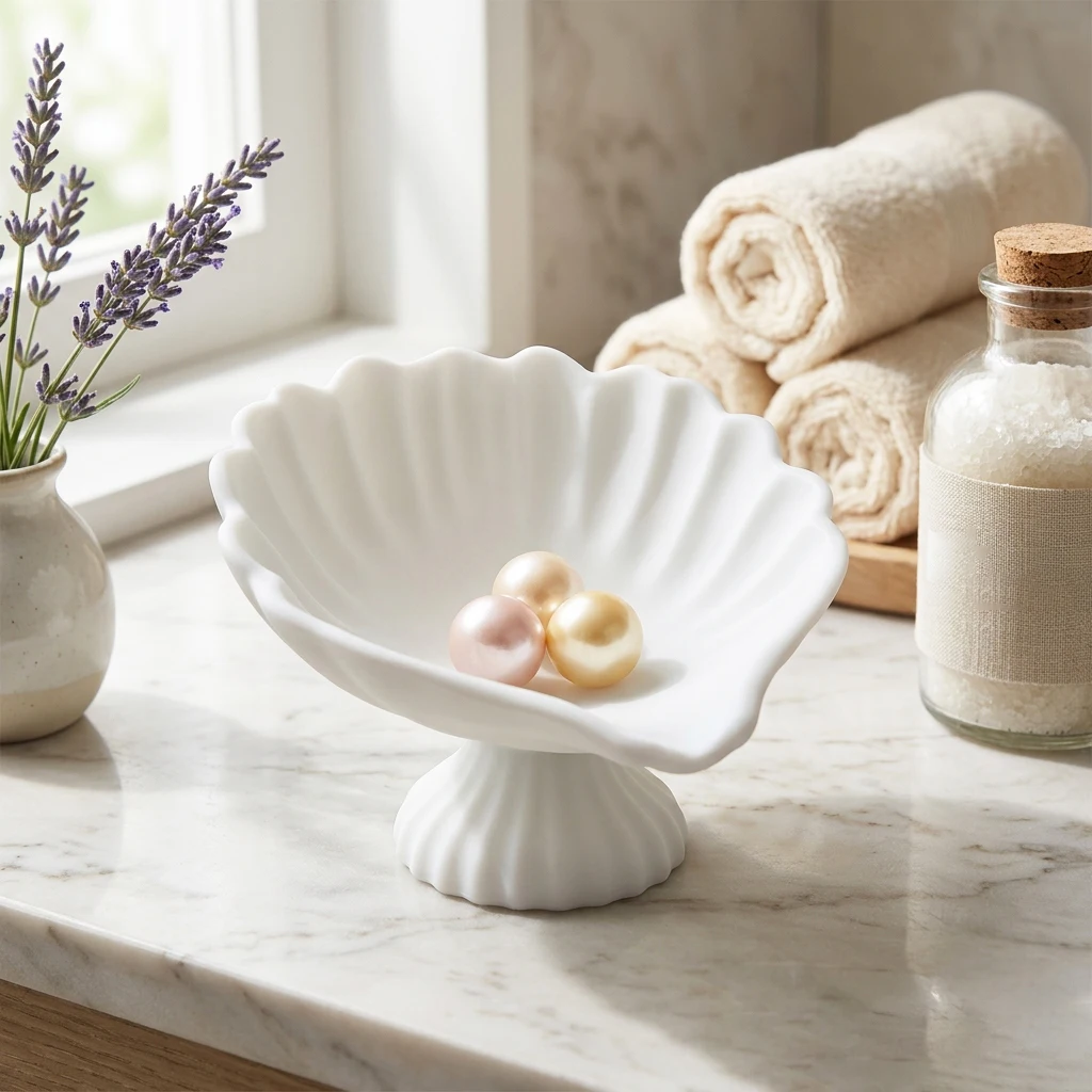 Seashell Jewelry Dish Trinket - Jewelry Making Tray 评论和价格