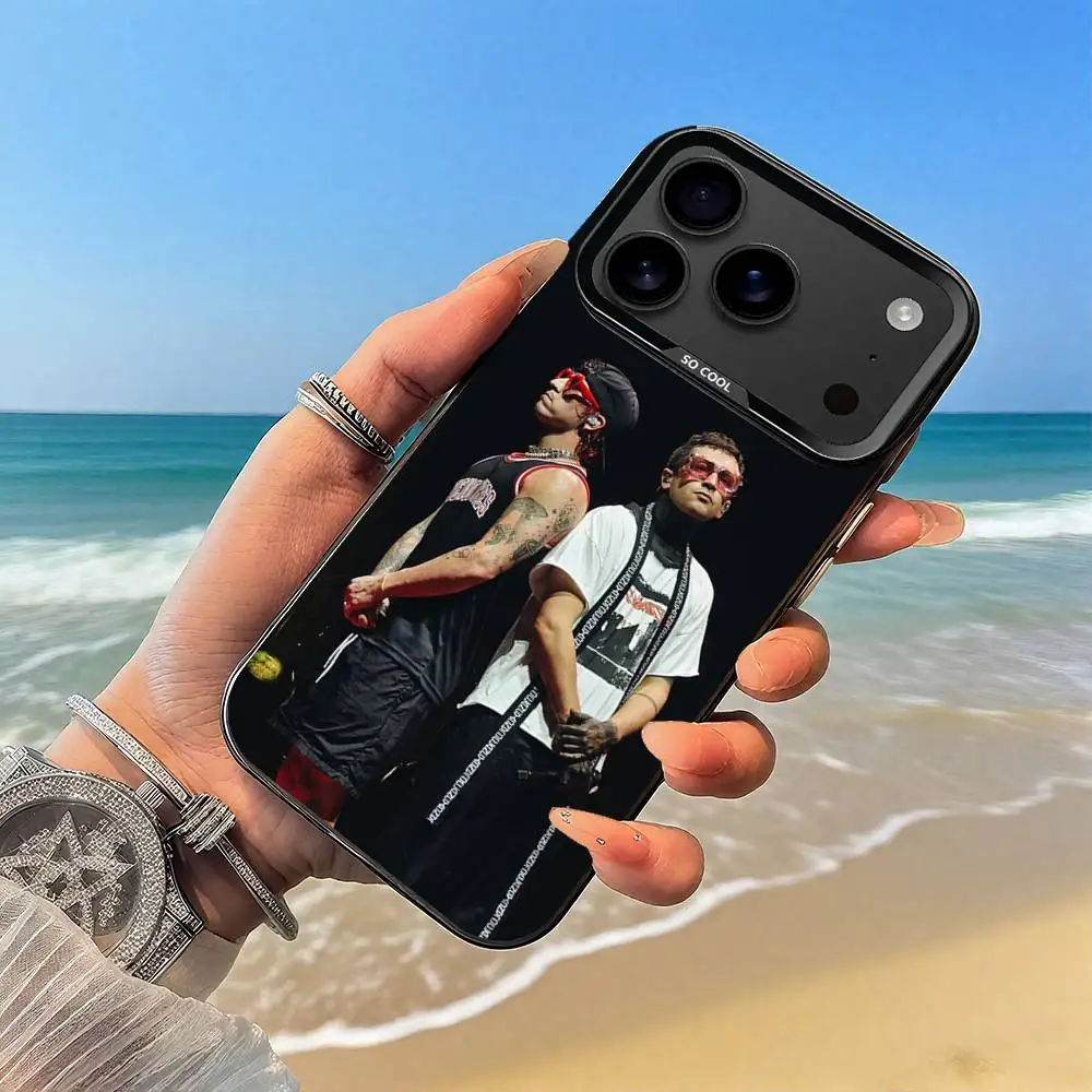 Casing Ponsel B-Band T-Twenty One Warna Hitam untuk iPhone17,16,15,14,13,12,Pro,Max,Plus,E,SE4,Air,Mini