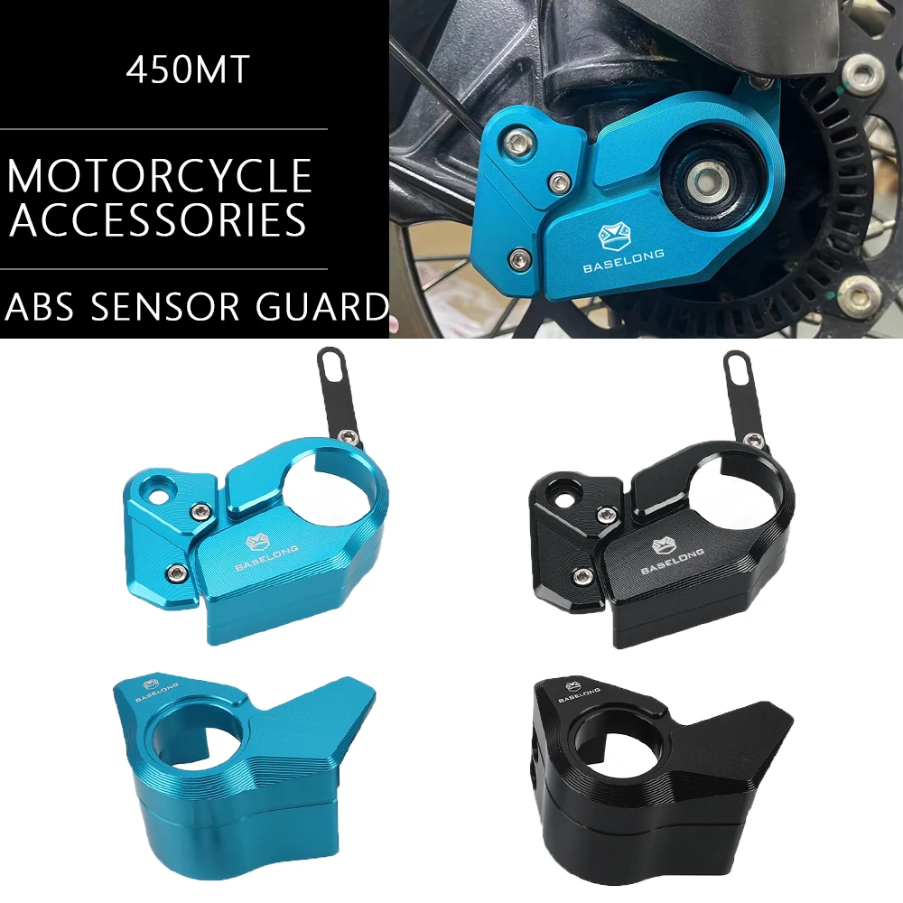 

Motorcycle Left & Right Lower Fork Shoe Protector and Front ABS Sensor Guard set For CFMOTO 450MT 450 MT IBEX 450 2024 2025 2026