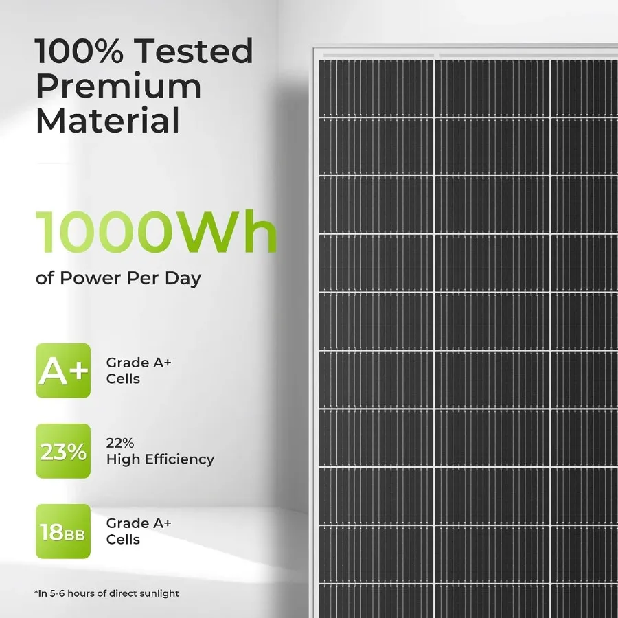لوحة طاقة شمسية 400 وات، 2 حزمة من خلية أحادية البلورية 200 وات، وحدة PV عالية الكفاءة مصممة للتخييم السكني، قارب RV Cara