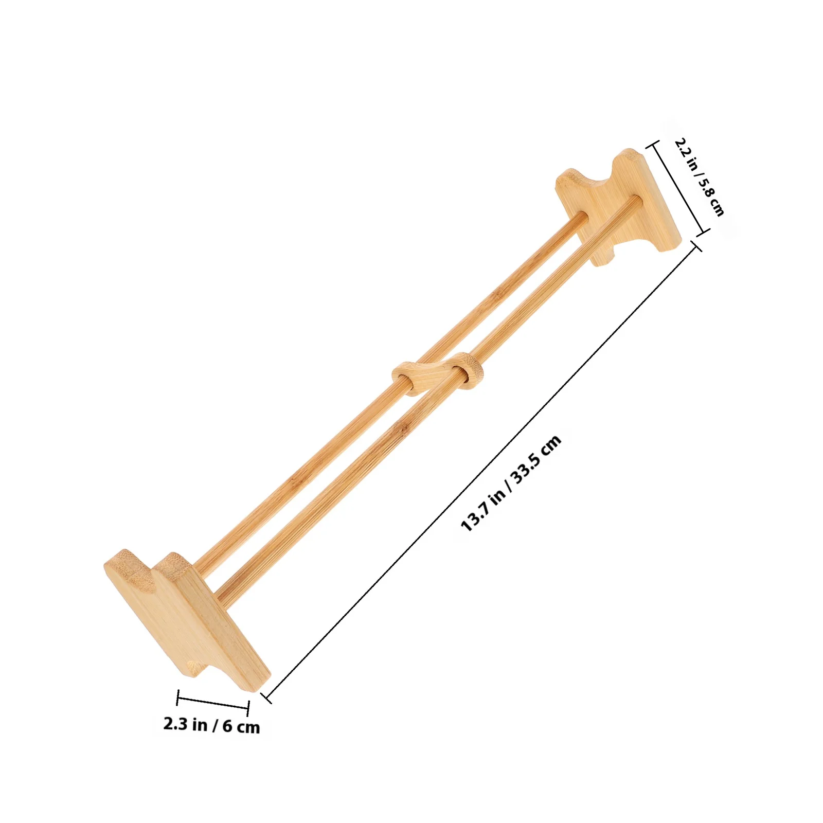 صينية حامل أكواب من الخيزران بتصميم موفر للمساحة لمجموعة رف تجفيف أطباق شجرة القدح الخشبي ومنظم الشاي #3