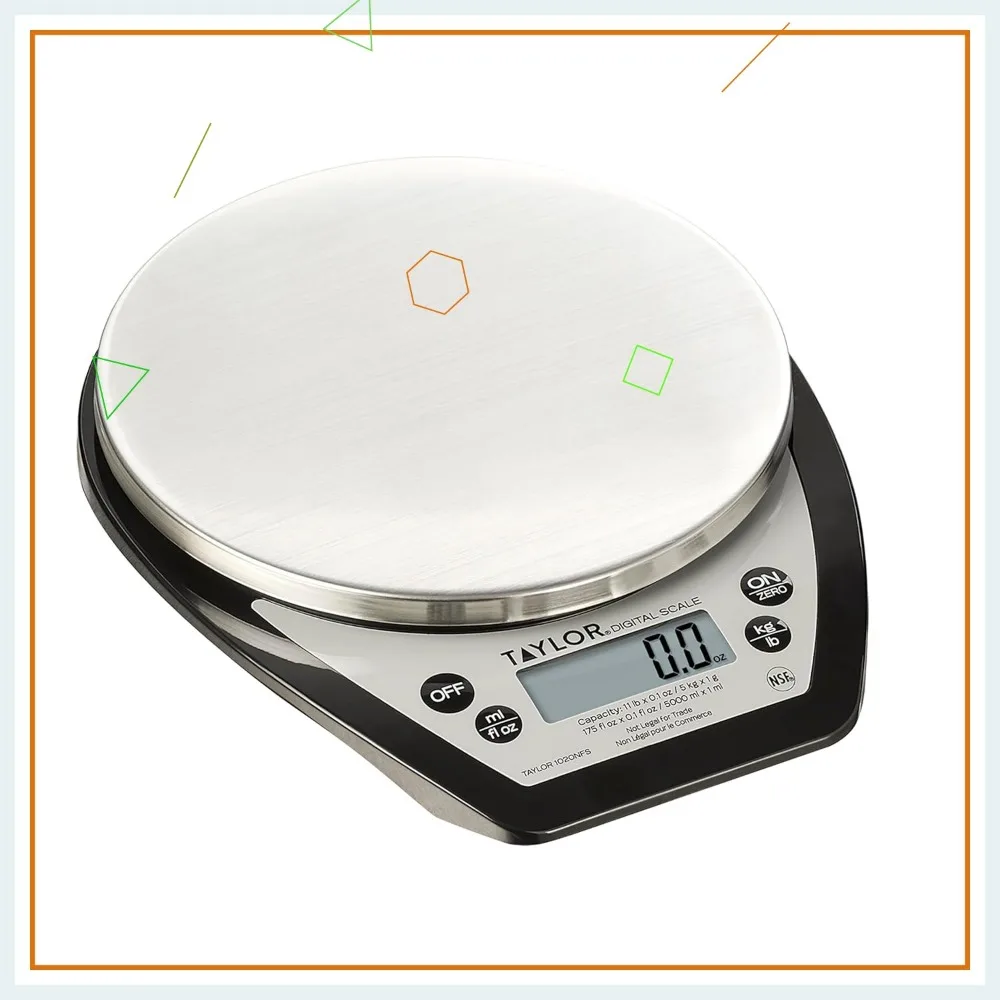

Compact Digital Kitchen Scale, Multi-Functional Food Scale with Tare Function for Precise Weight Measuring and Portion Control