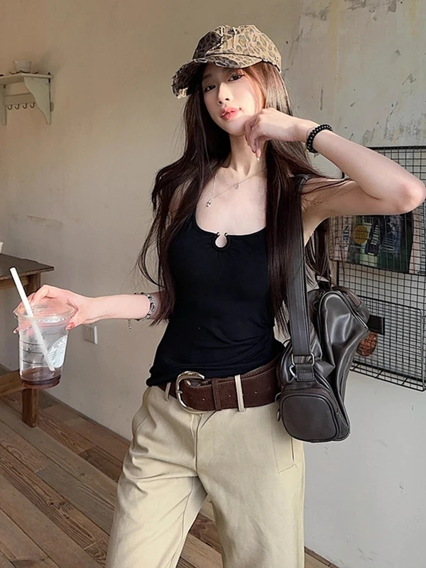 레드 스트랩 베스트 여성용 여름 인티메이티드 보 브라 패드 이너웨어 아우터웨어 베이스 탑 스몰 스트랩 베스트