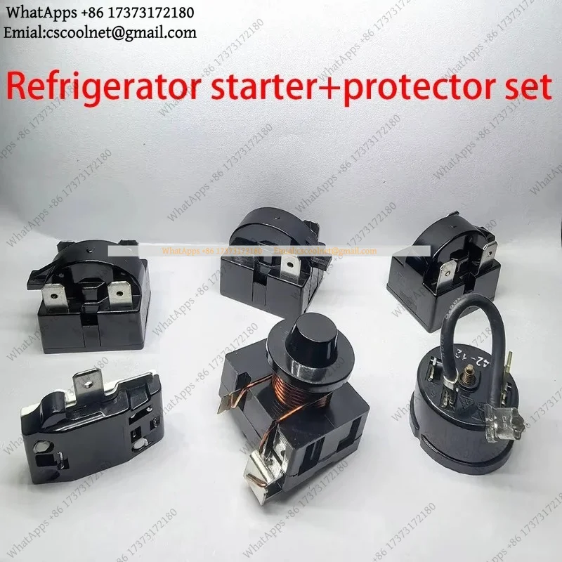 PTC Start Relay Refrigerator Compressor Overload Protector 2 3 4 Pin 12 15 22 Ohm 1/2 1/3 1/4 1/5 1/6 HP Universal Parts