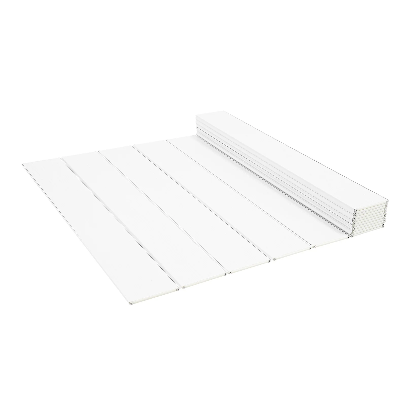 Copertura per vasca da bagno, vassoio pieghevole in PVC, estensibile, bianco, impermeabile, antipolvere, isolante, per bagno e spa, 170*70*0,65 cm.
