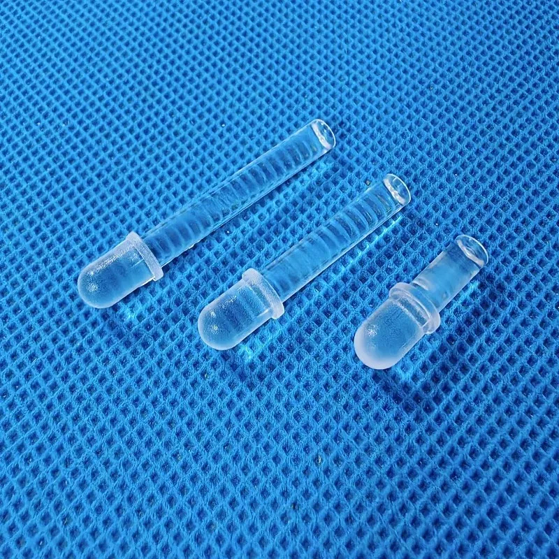 5MM column PLP5 -500 PLP5-750 PC  column light guide cap transparent round head LED column