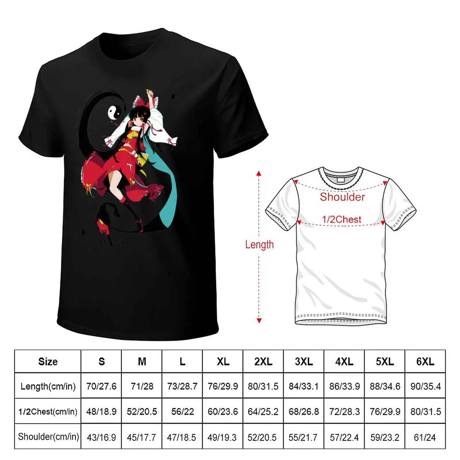 Touhou Project - Reimu Hakurei T-Shirt Comfortable Daily Wear Tee