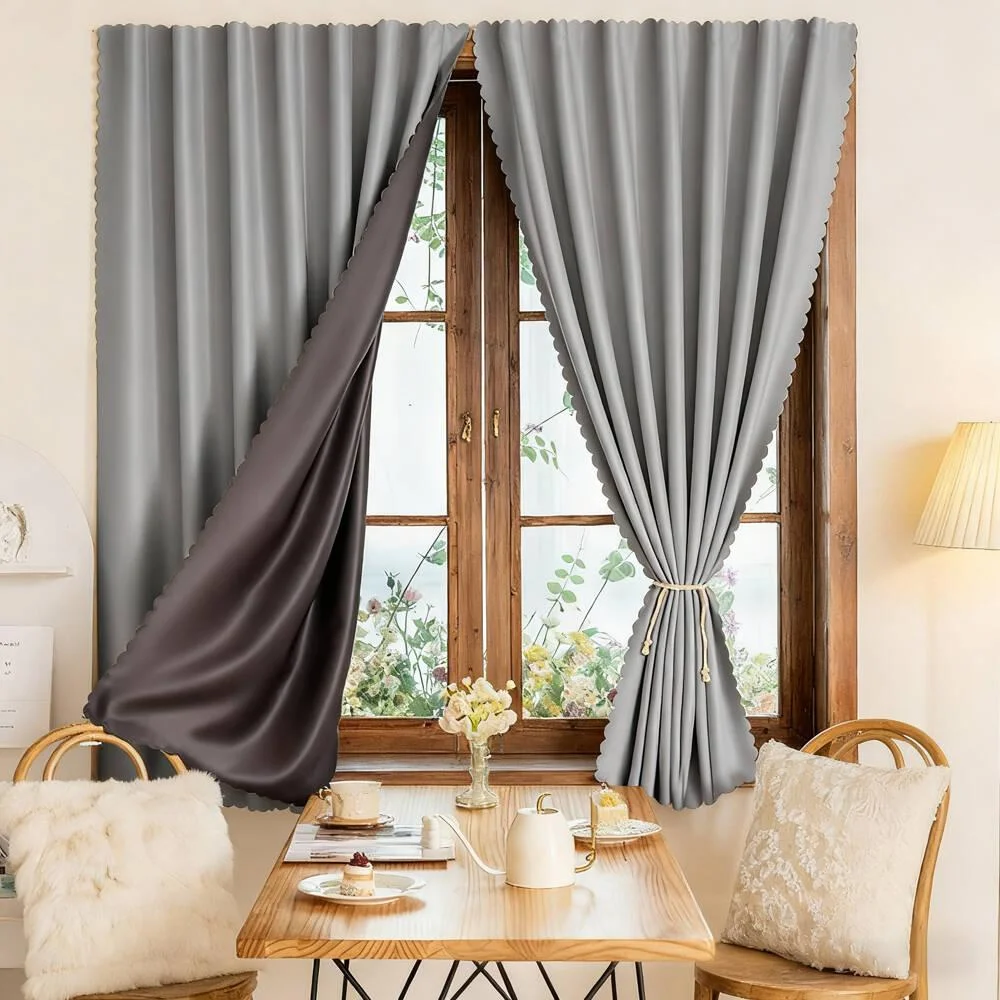 1pc Self-Adhesive No-Drill Cur - Blackout Curtain Nursery 评论和价格