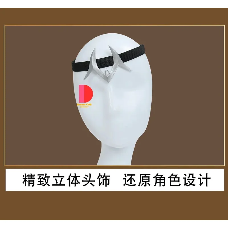 New Arrival Anime Camearra Cosplay Costume for Long Black Dress Headwear Neckwear Full Set Halloween Party Suit Women cm;5