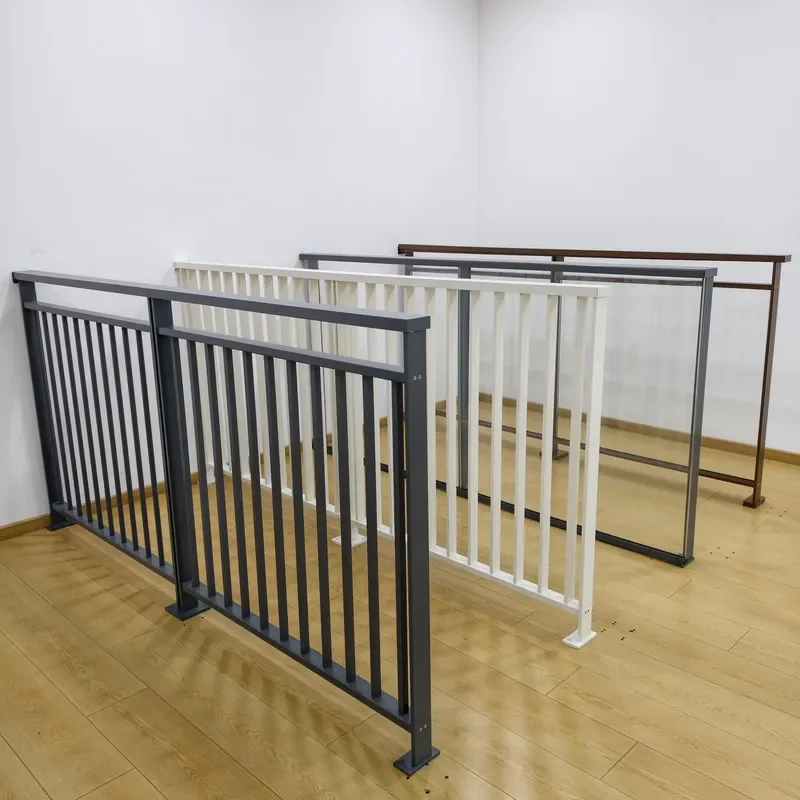 Modern Frameless Aluminum Railing System for Balcony Staircase & Outdoor Spaces-Low Maintenance Easy Installation