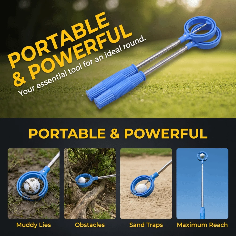 

Telescopic Golf Ball Retriever Extendable Durable Telescopic Ball Picker Stainless Steel Lightweight Golf Ball Grabber Outdoor