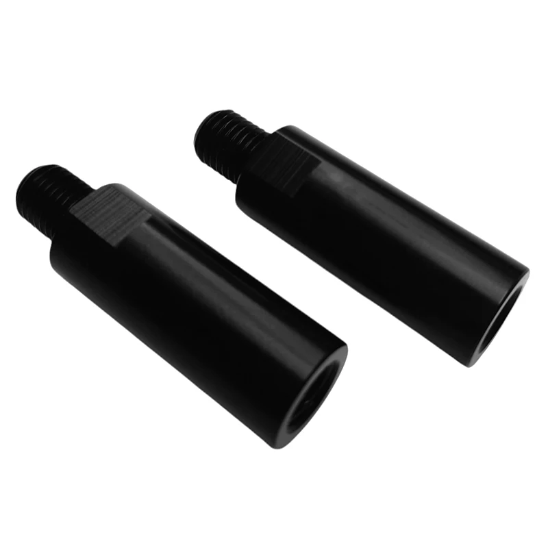 YUNTANMT Black Aftermarket Mirror Risers, 2 pcs M10 x 1.25 MotorcycleRear View Mirror Extenders 40mm, Fit for MT-09 etc