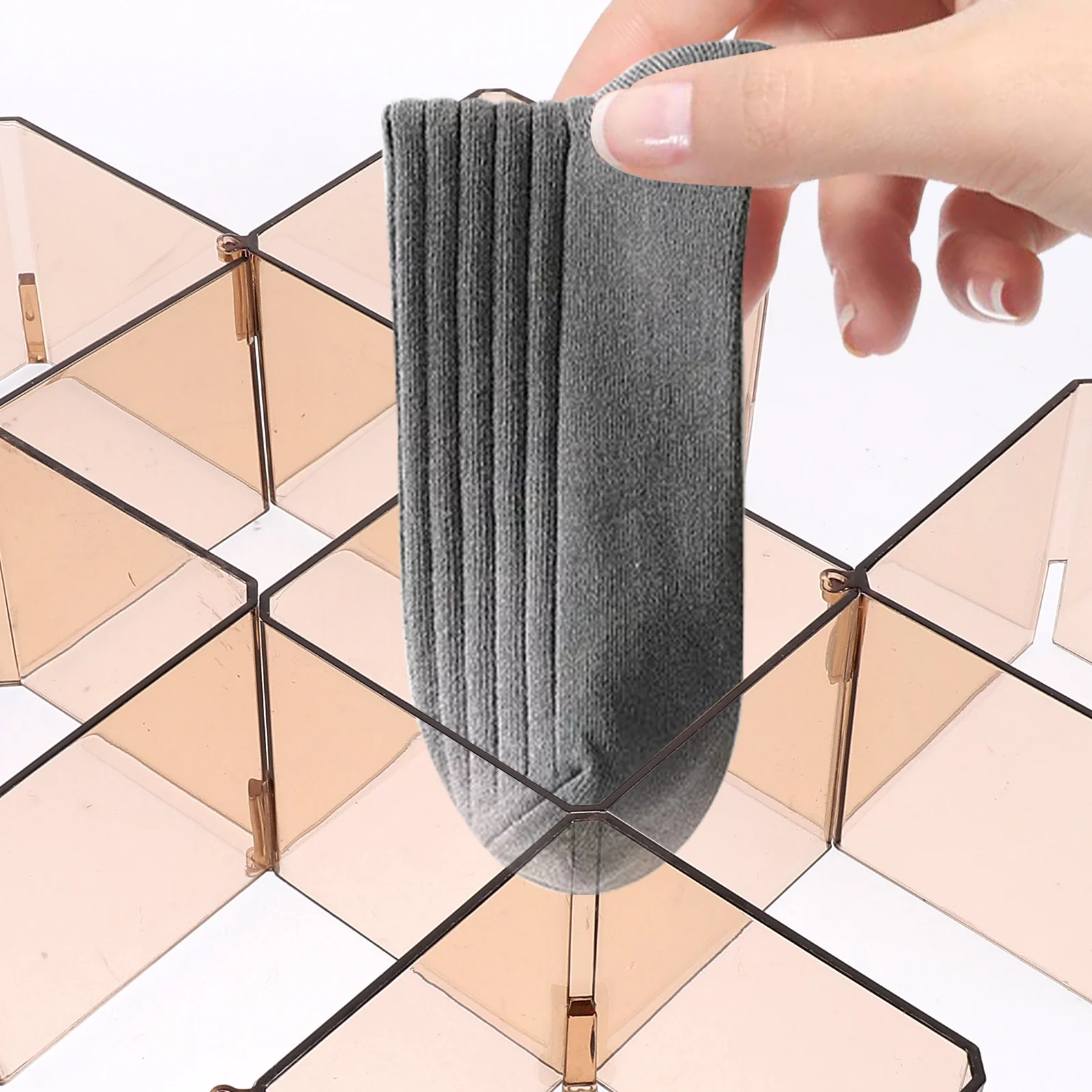 

6pcs Drawer Partition Boxes Plastic Diy Dividers For Bin Sundries Storage Organizer Multipurpose Drawer Divider Home Office