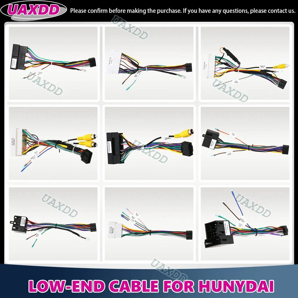 Cable para coches bajos Hyundai Kia ELANTRA VERNA Avante SONATA SANTAFE TUCSON IX35 ix45 IX20 I-10 K3 Carnival SORENTO K7 arnés