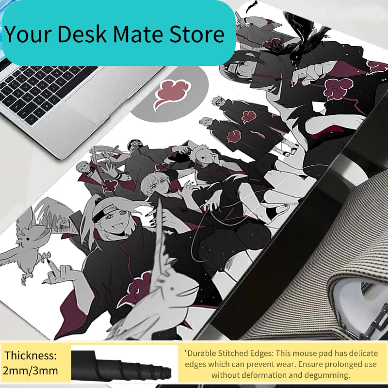 Mouse Pad Naruto Desk Mat Gamer Office Computer Carpet Keyboard Table Gaming Accessories Designed Specifically Mousepad