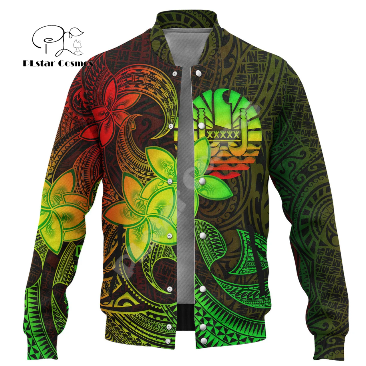 

Custom Name French Polynesia Tahiti Country Flag Hibiscus Tattoo Retro 3DPrint Harajuku Overcoat Windbreaker Baseball Jacket V1