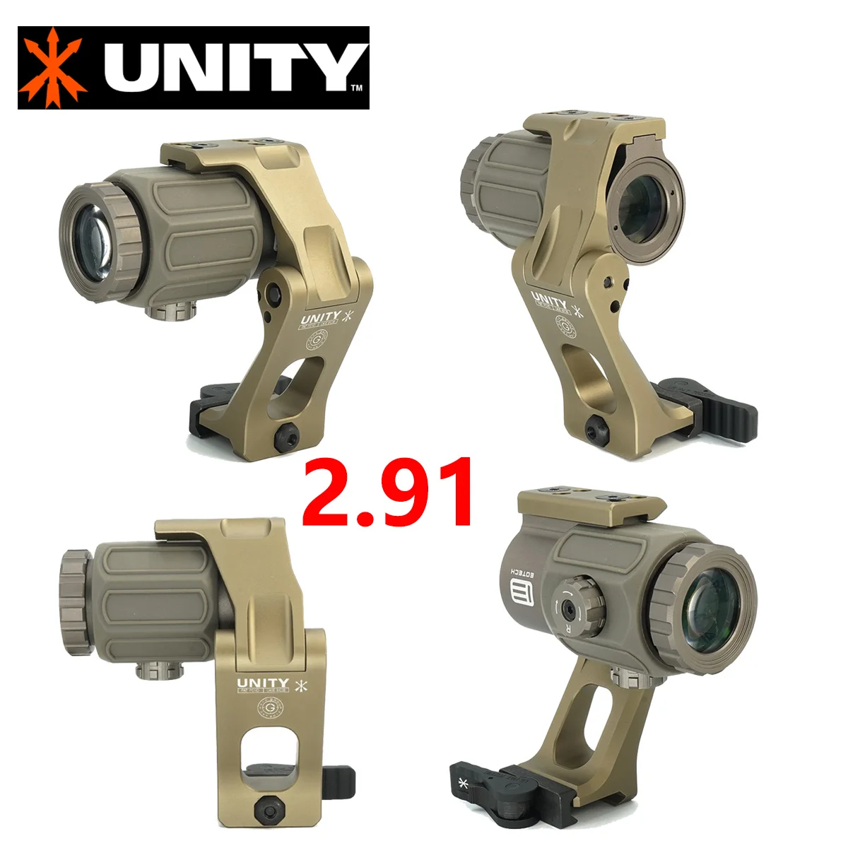 

UNITY Tactical FTC OMNI 2.26 2.91 Optical Height Mount For AIMPOINT T2 EOTECH G33 G43 G45 VORTEX V3XM V6XM TRIJICON 3X Mount