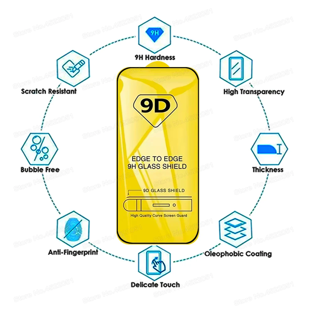 10 في 1 9D كامل الزجاج المقسى آيفون 17 16 15 14 13 12 11 برو ماكس زائد ميني 16e حامي الشاشة آيفون 17 برو ماكس الهواء #2