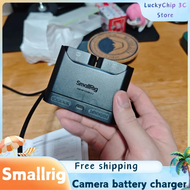 

Зарядное устройство Smallrig для аккумуляторов камер, совместимое с Sony NP-FZ100/Canon LP-E6P/Nikon EN-EL15C/Sony NP-FW50/Panasonic DMW-BLK22