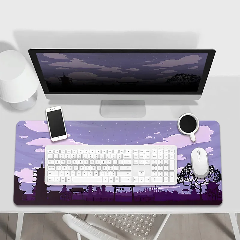 Clouds And Architecture Mouse Pad Laptop Gaming Pads Non-slip Mat Laptop Gamer Cabinet Scenery Pad Office Accessories 30x60cm