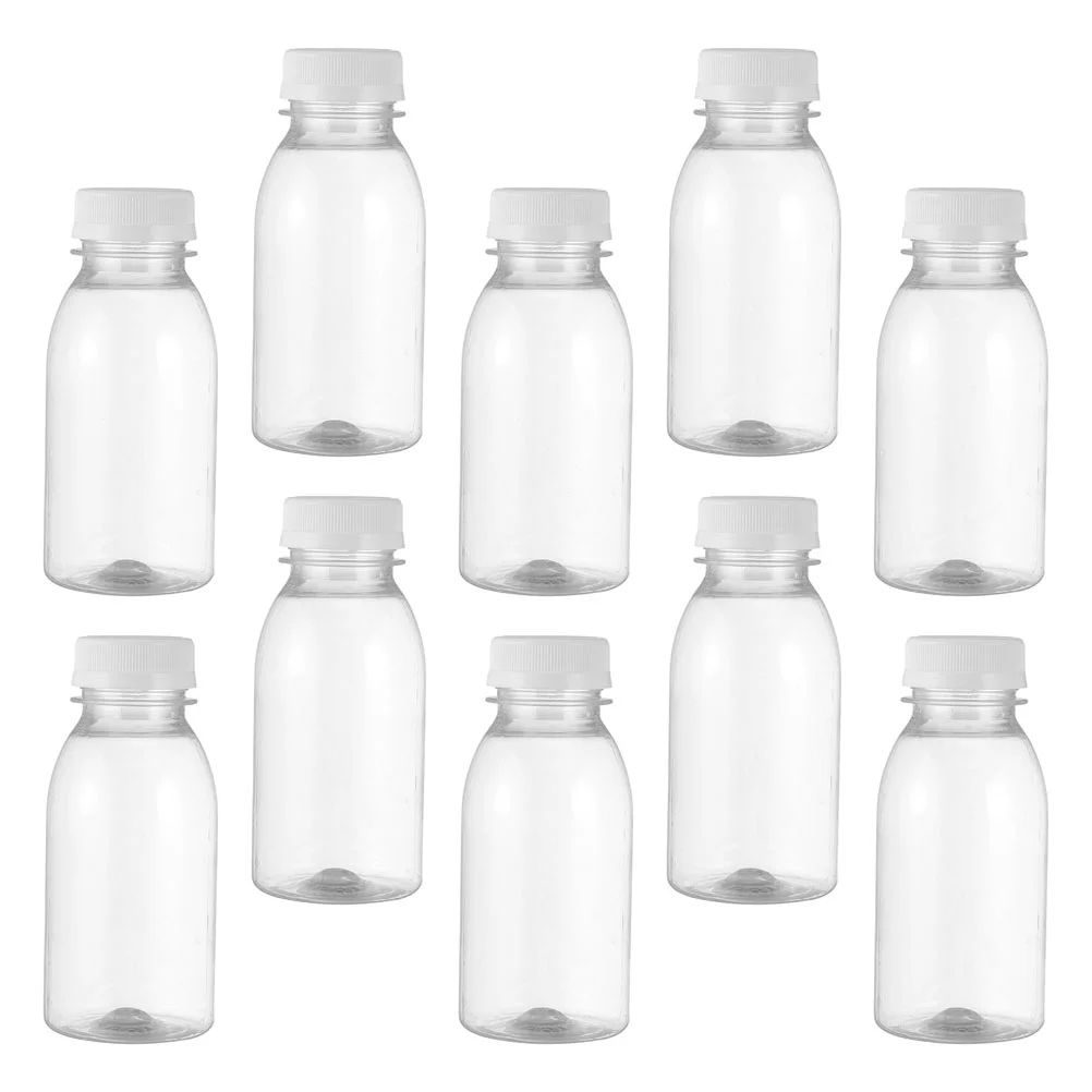 15 Pcs Hydro Milk Bottle Clear Water Plastic Beverage Drink Bag Juice Bottles Leak