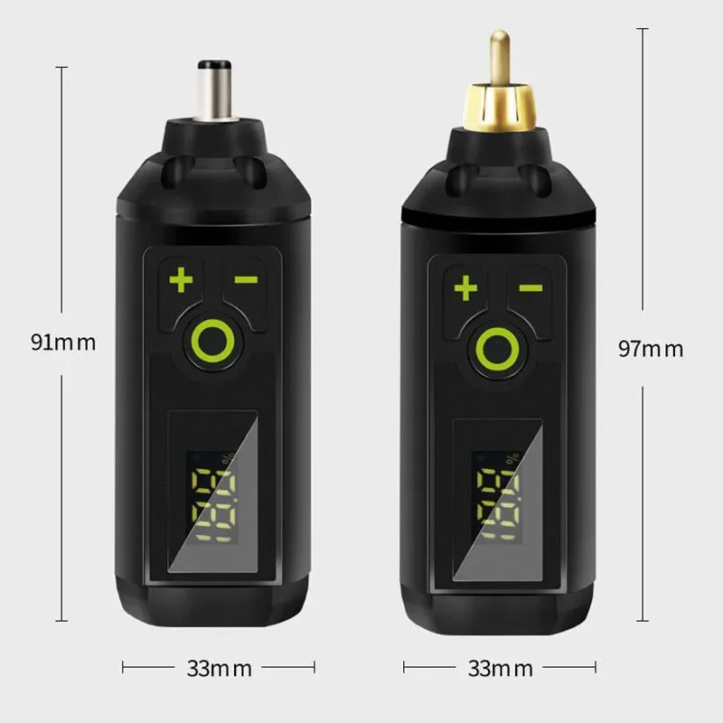 Wireless Tattoo Machine Battery Type C Alloy Digital LCD Pen Power Supply Profession Voltage Stabilization Tattoo Battery Motor