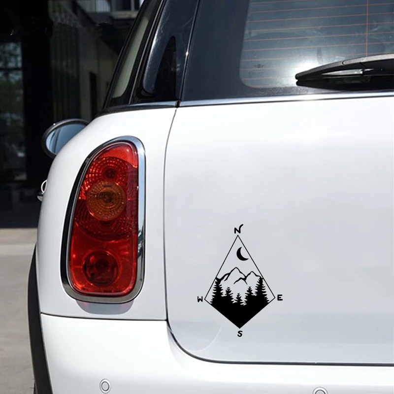Nature's Compass شارات الفينيل استكشاف مغامرة التخييم سيارة ملصق الكمبيوتر المحمول زجاجة ماء الفن ملصق الديكور