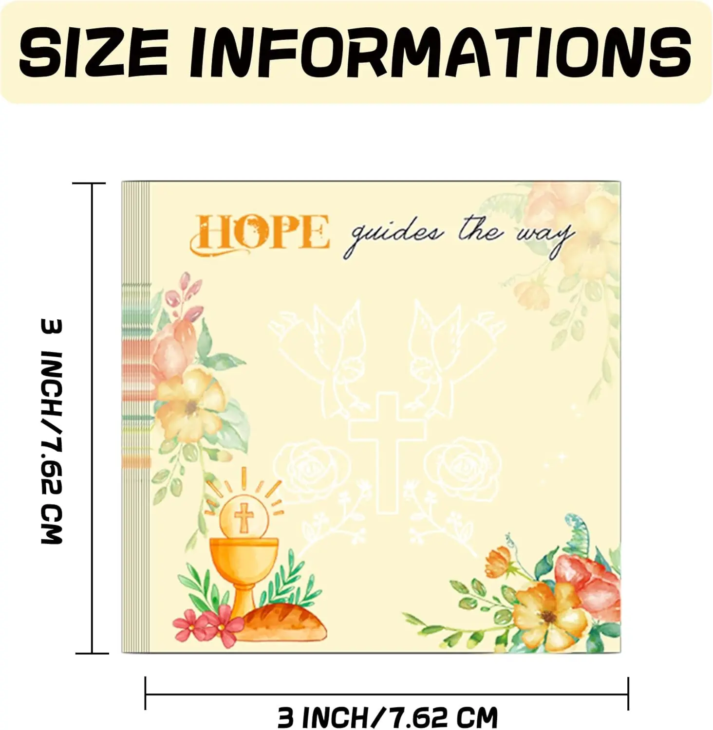 

8 Pack Bible Sticky Notes Christian Notepads Inspirational Pads Religious Bible Verse Positive Quotes Notepads for Message