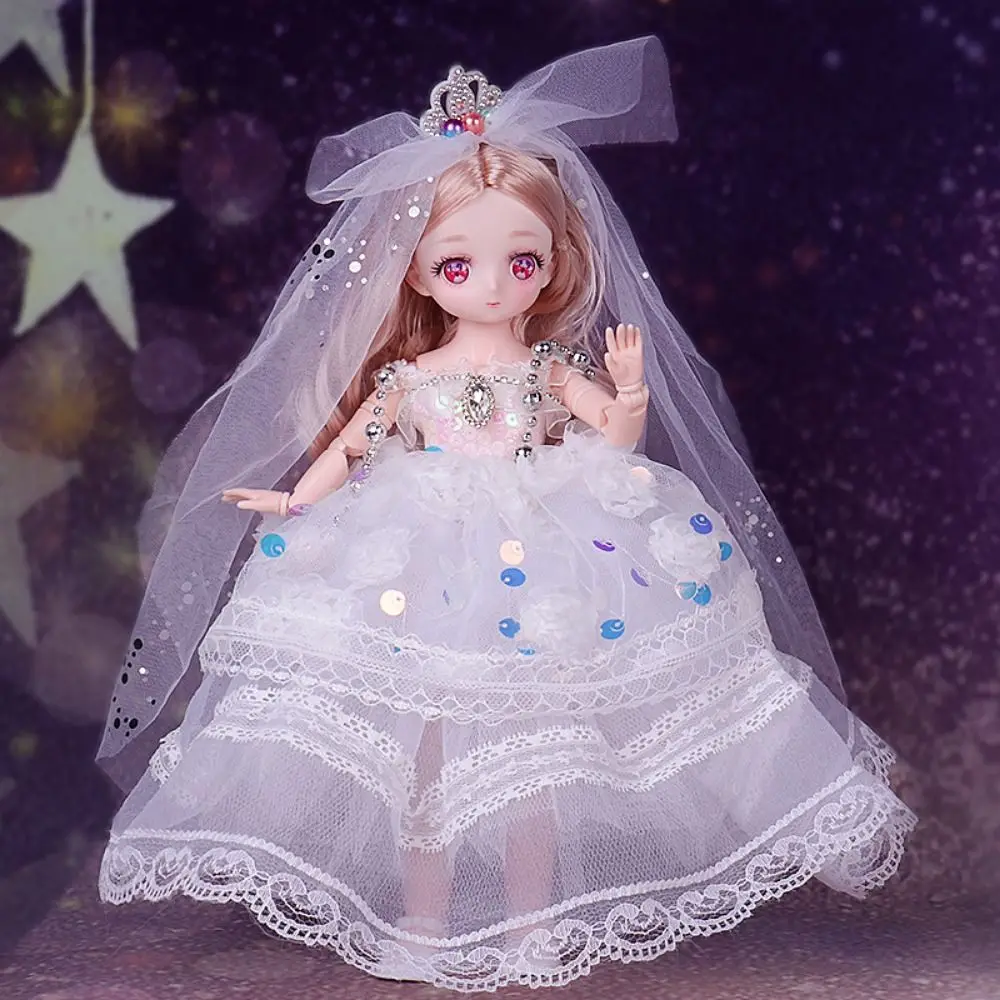 Süßes Kleid Prinzessin Kleidung für 30cm 1/6 bjd DIY Puppe verkleiden Kleidung Puppe Rock Mode Freizeit anzug Kopf bedeckung Puppe Zubehör